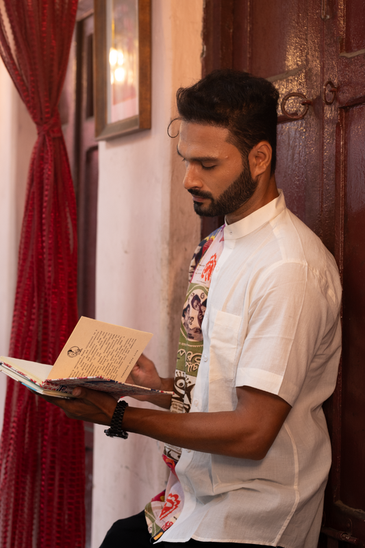 SATYAJIT RAY POSTER WHITE