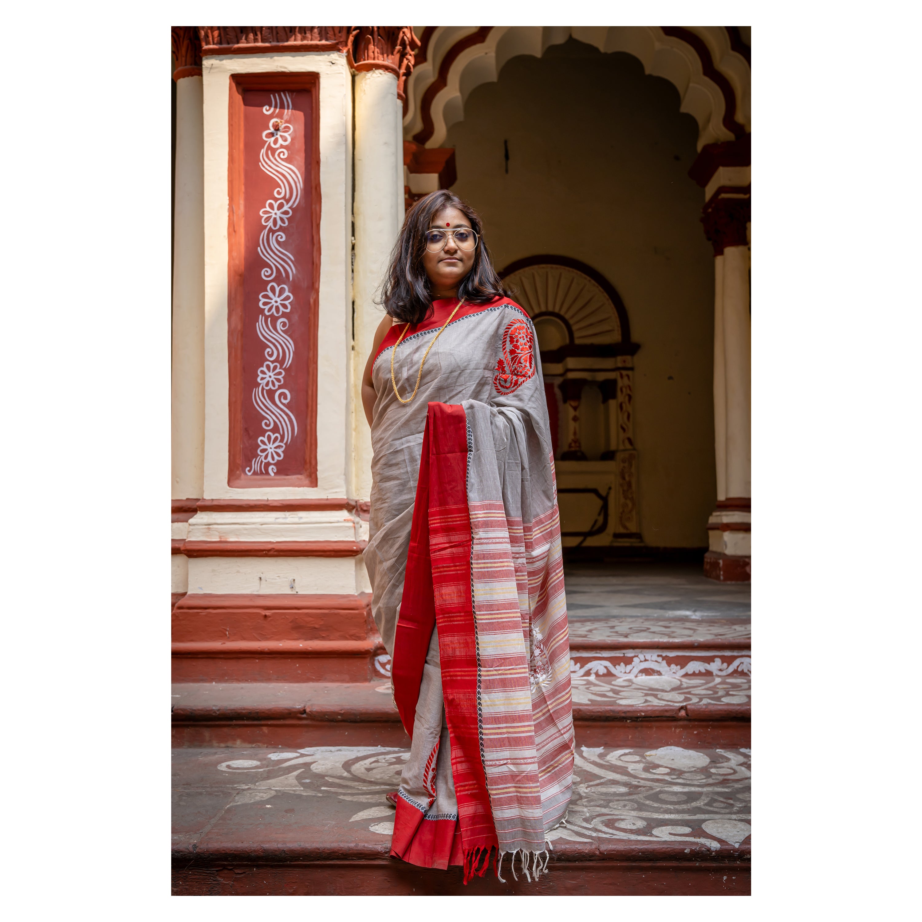 DHALA PAR PAISLEY - GREY