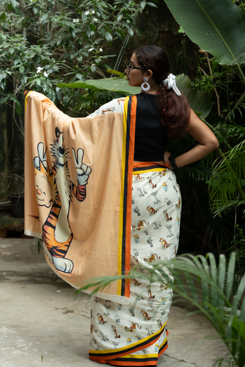 Calvin and Hobbs saree