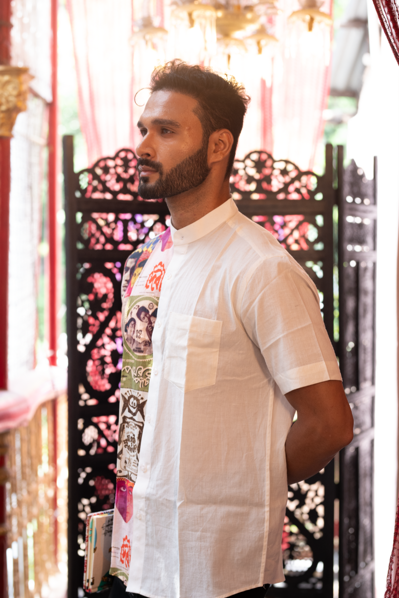 SATYAJIT RAY POSTER WHITE