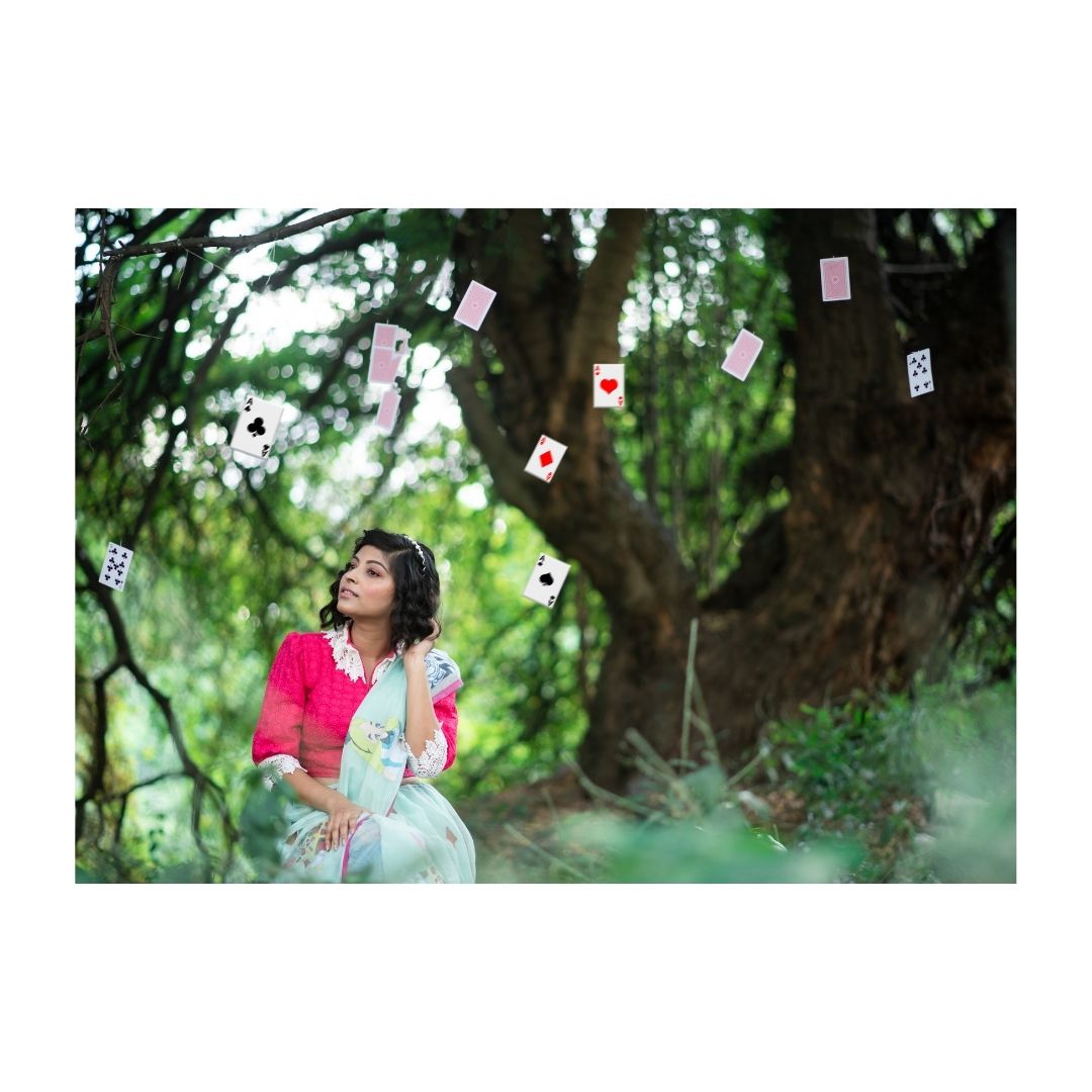 ALICE IN WONDERLAND SAREE