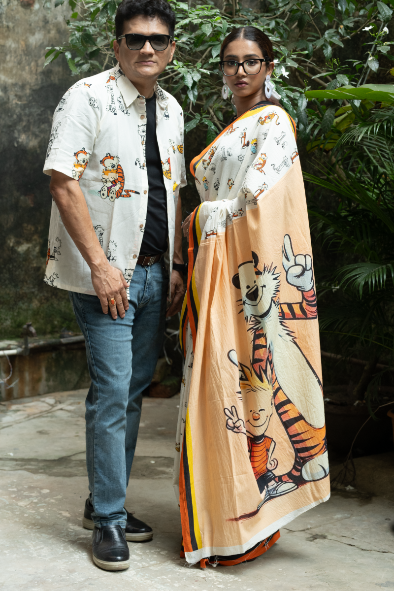 Calvin and Hobbs saree