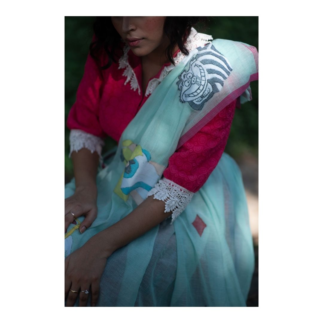 ALICE IN WONDERLAND SAREE