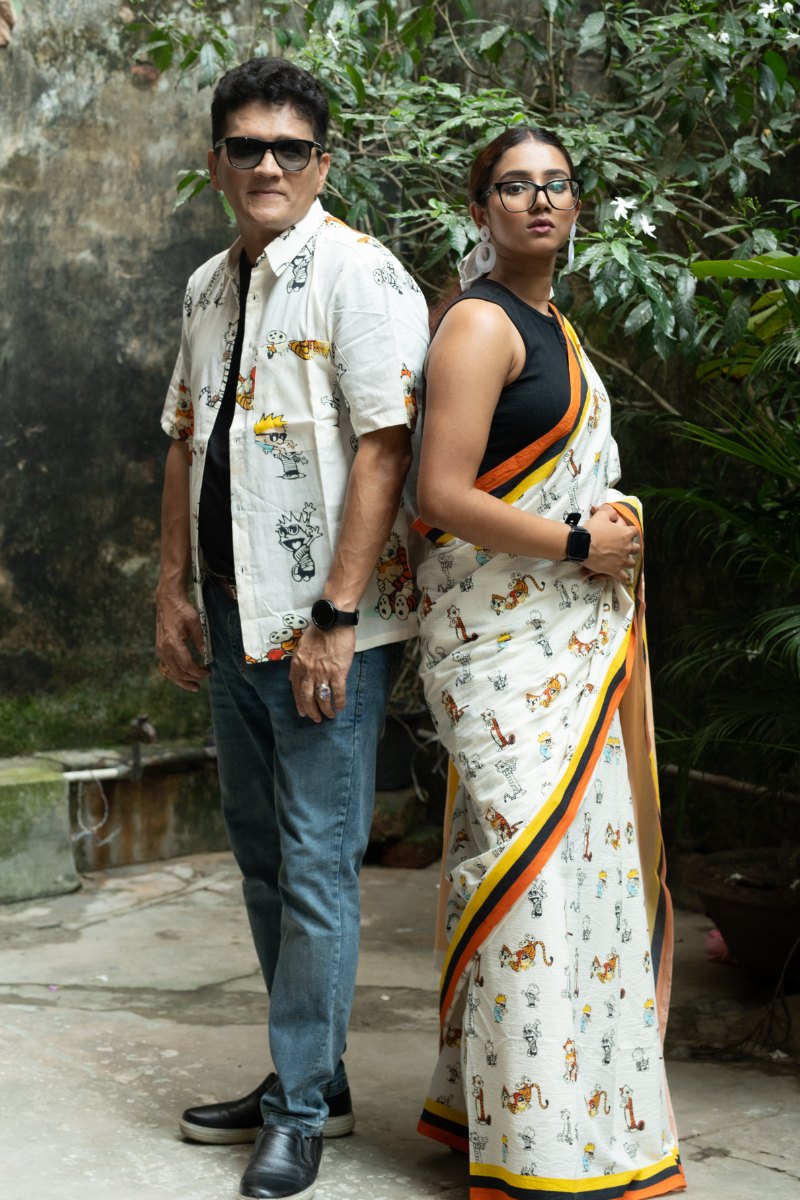 Calvin and Hobbs saree