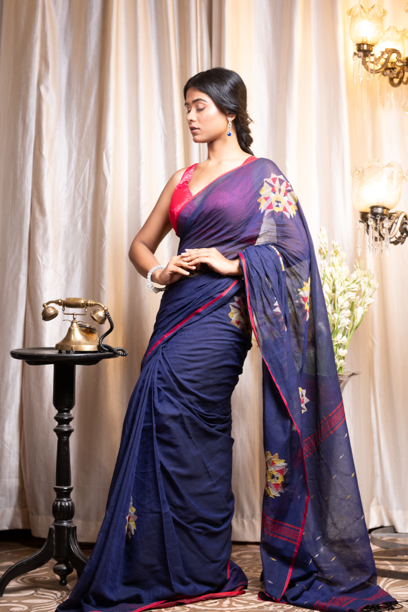 SIMBA JAMDANI SAREE – Ghuri by Debjani
