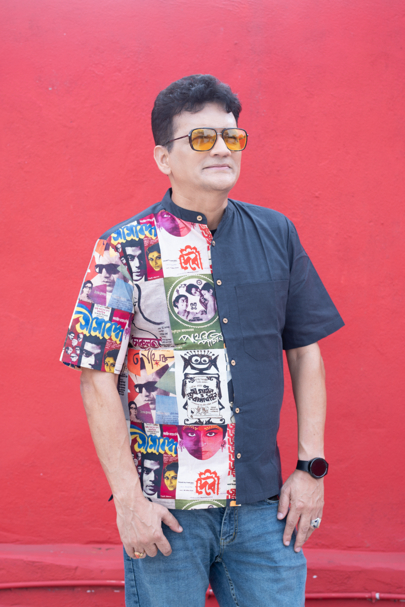 SATYAJIT RAY POSTER BLACK