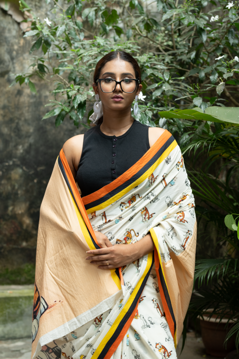 Calvin and Hobbs saree