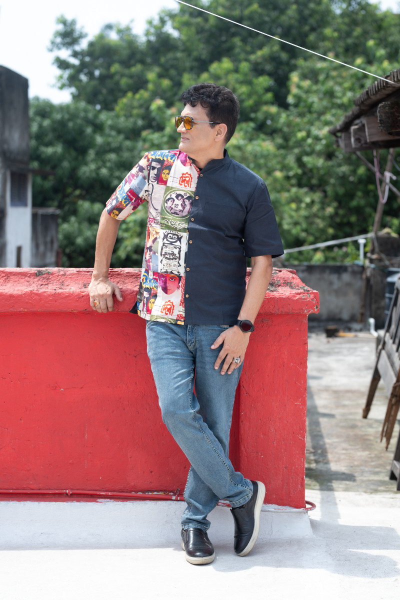 SATYAJIT RAY POSTER BLACK