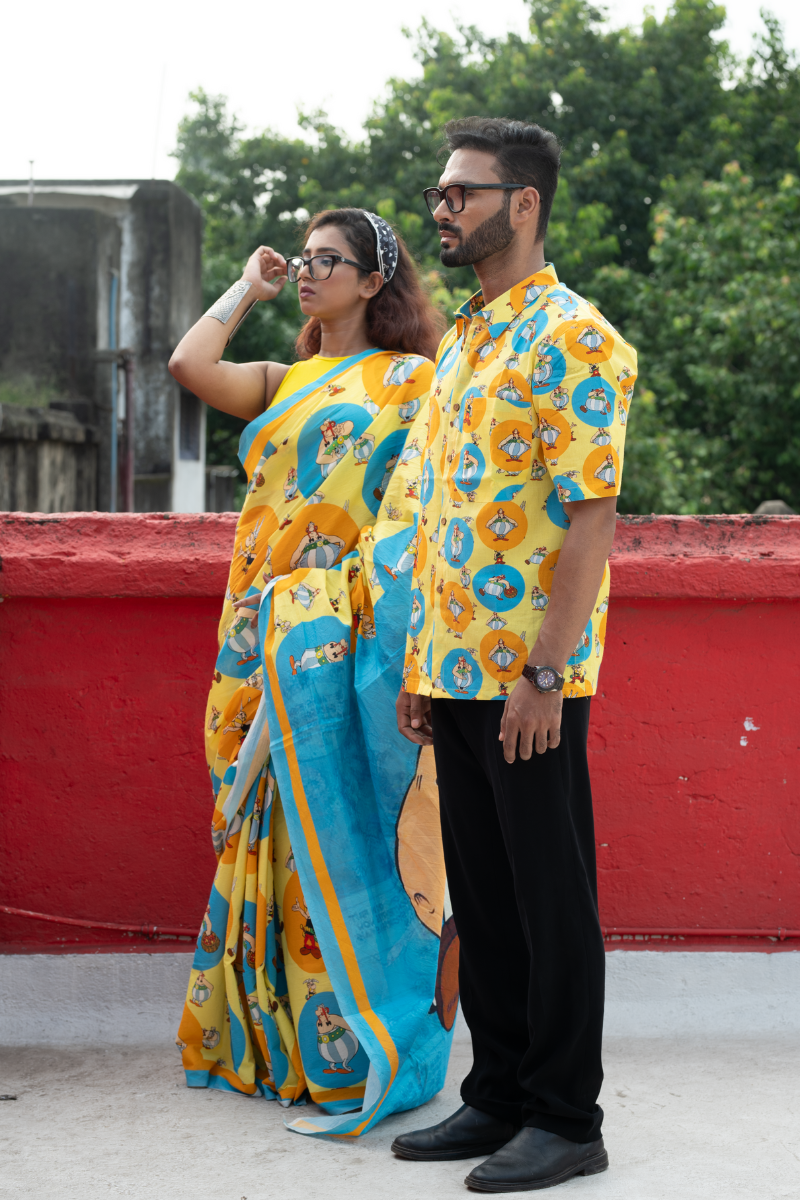 Asterisk and Obelisk saree