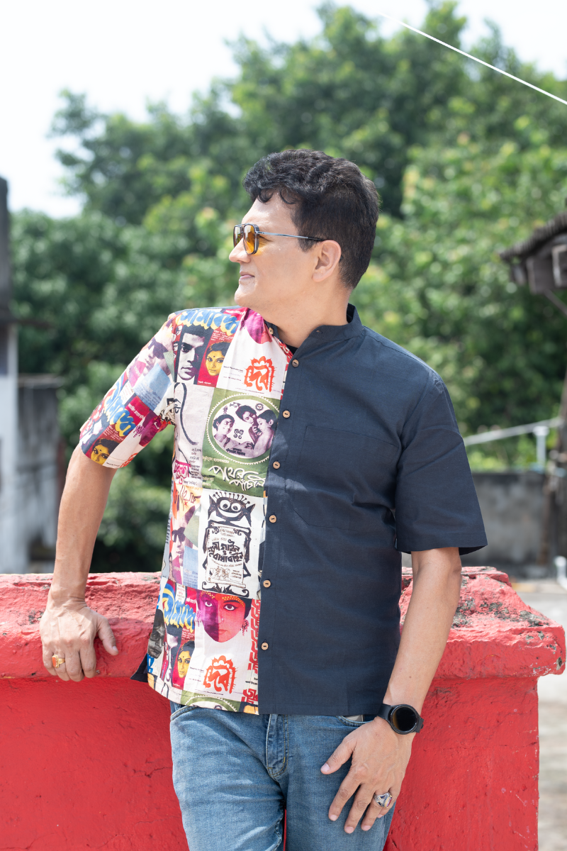 SATYAJIT RAY POSTER BLACK