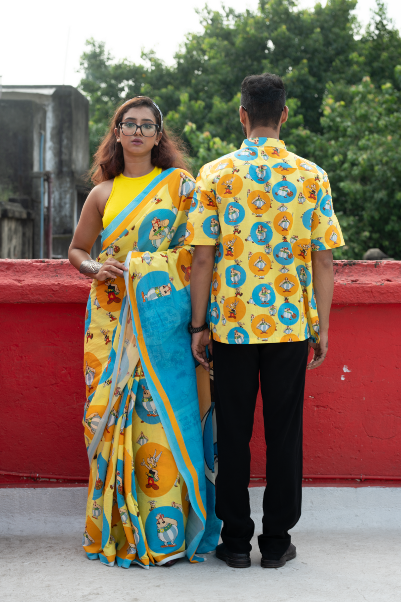 Asterisk and Obelisk saree
