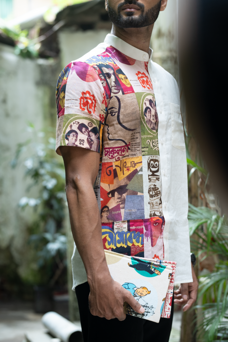 SATYAJIT RAY POSTER WHITE