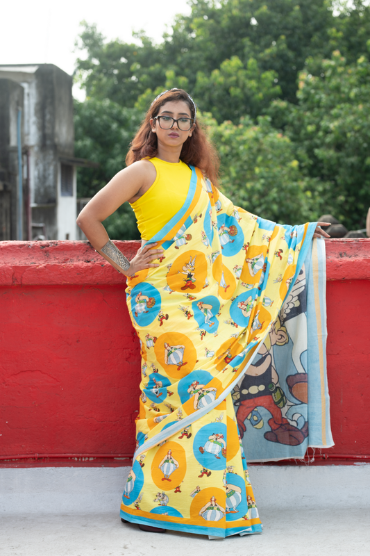 Asterisk and Obelisk saree