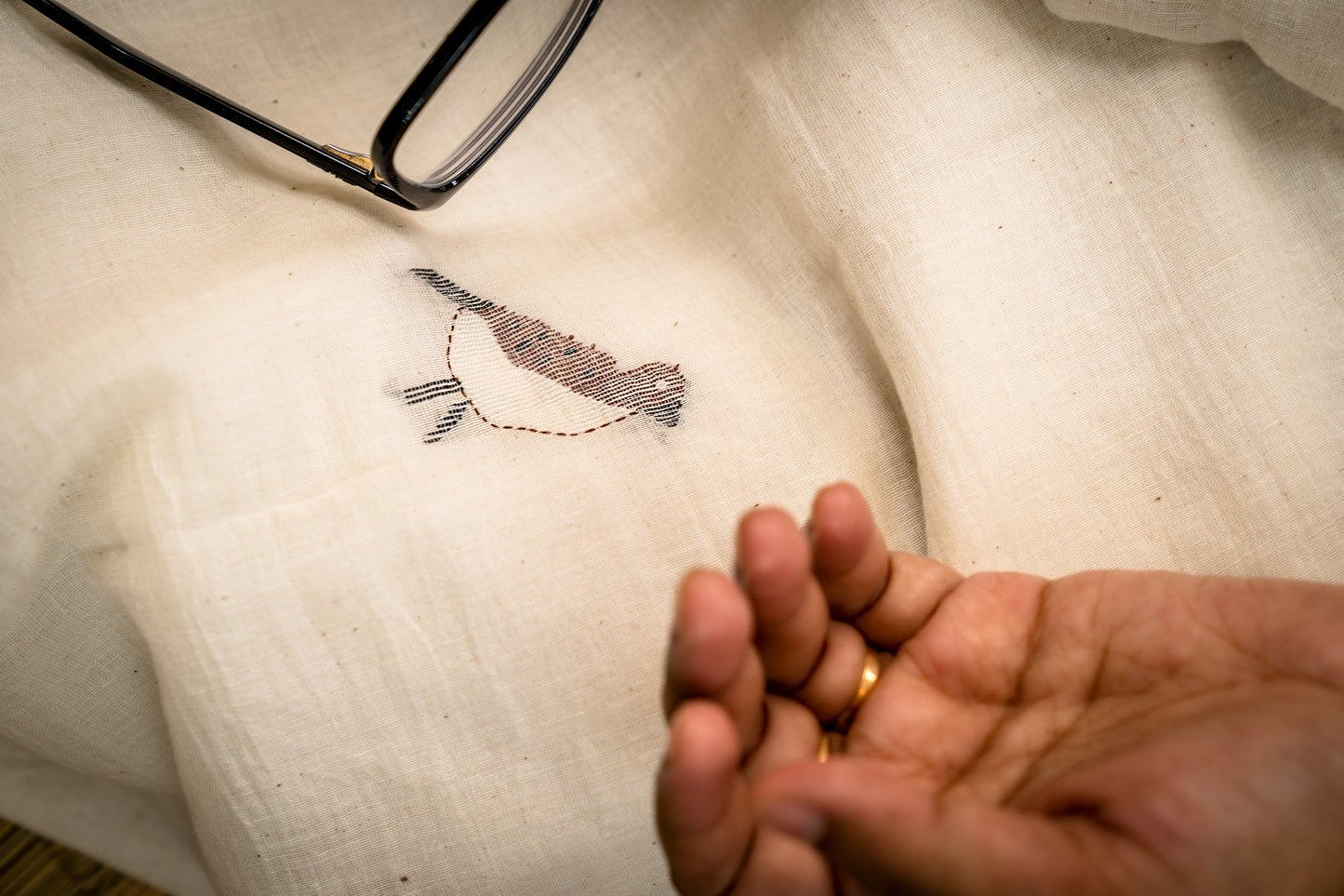 SPARROW JAMDANI WHITE SAREE