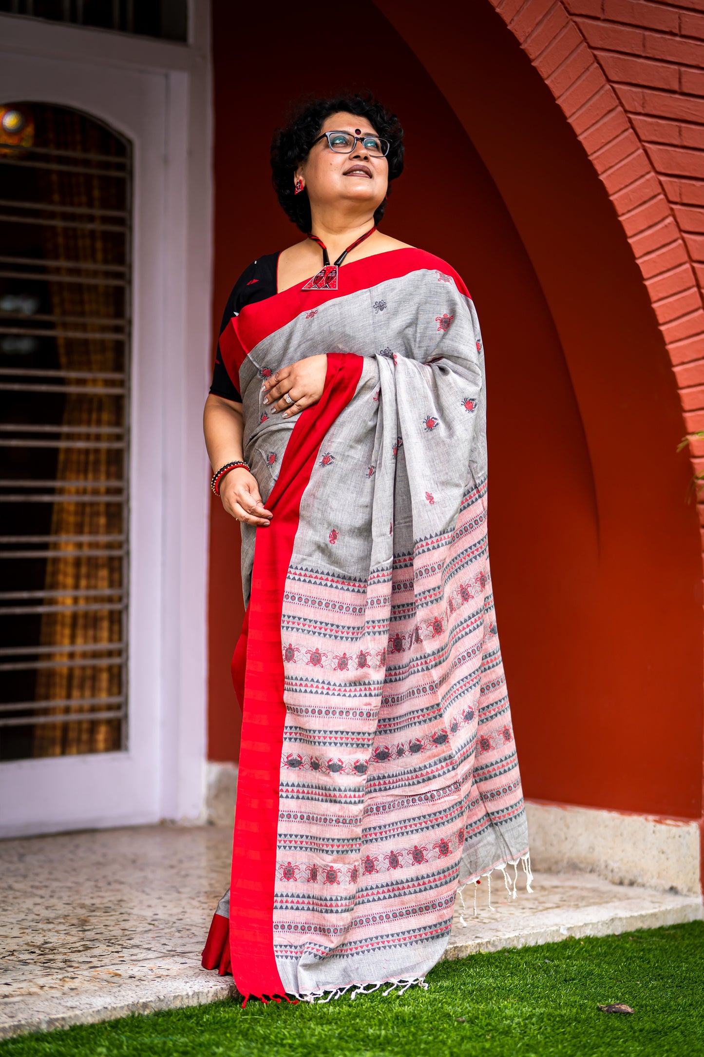 SEA BABIES GREY SAREE