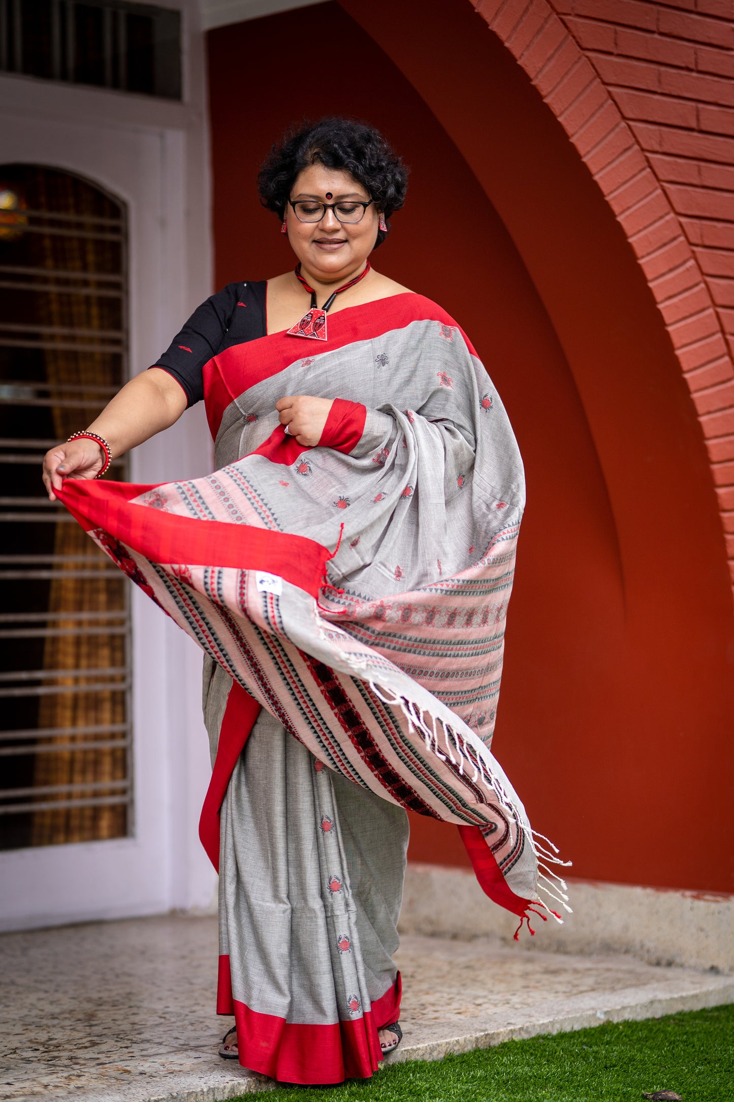 SEA BABIES GREY SAREE