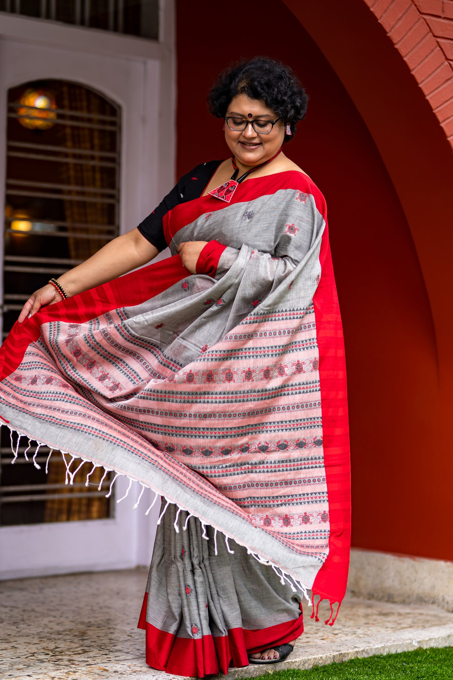 SEA BABIES GREY SAREE