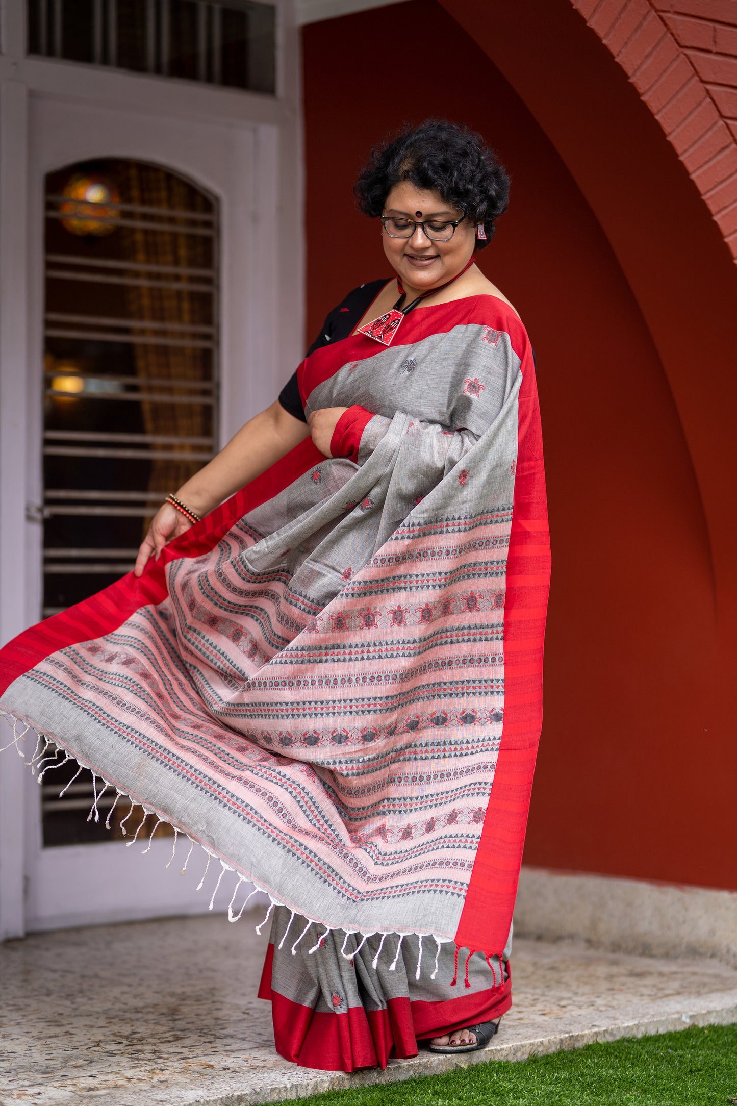 SEA BABIES GREY SAREE