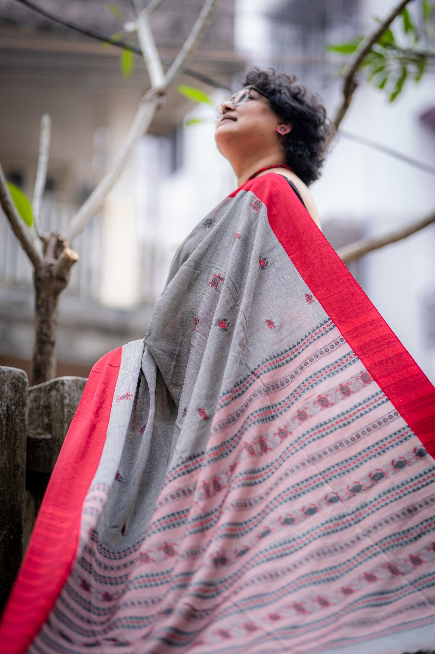 SEA BABIES GREY SAREE