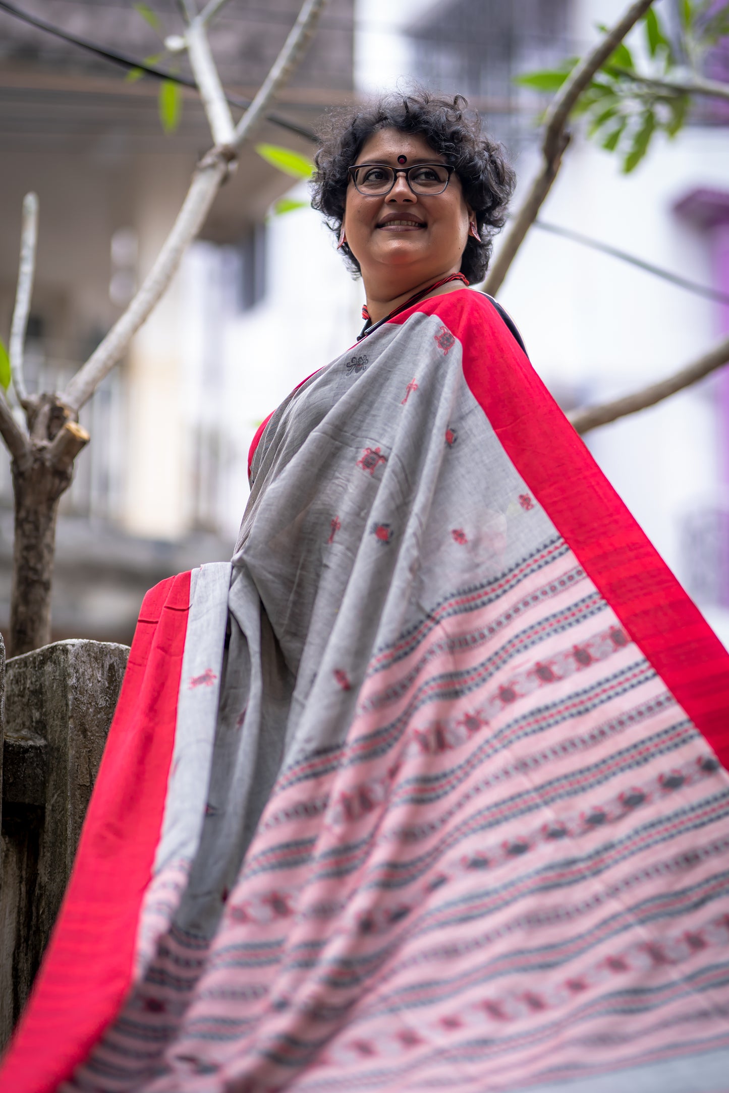 SEA BABIES GREY SAREE