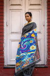 STARRY NIGHT BLACK SAREE