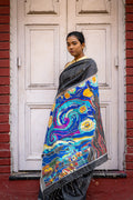 STARRY NIGHT BLACK SAREE